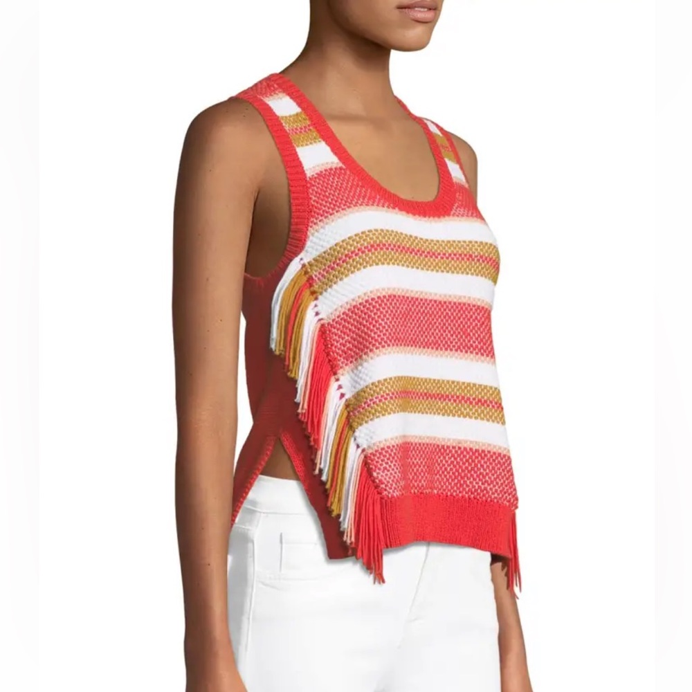 Derek Lam 10 Crosby Fringe Vest S/P - Picture 10 of 10